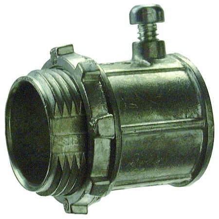 Halex EMT Connector, 3/4 in, Set Screw, Die Cast Zinc 23212